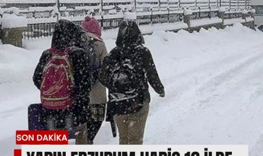 Yoğun Kar Yağışı 16 İlde Eğitime Ara Verdi