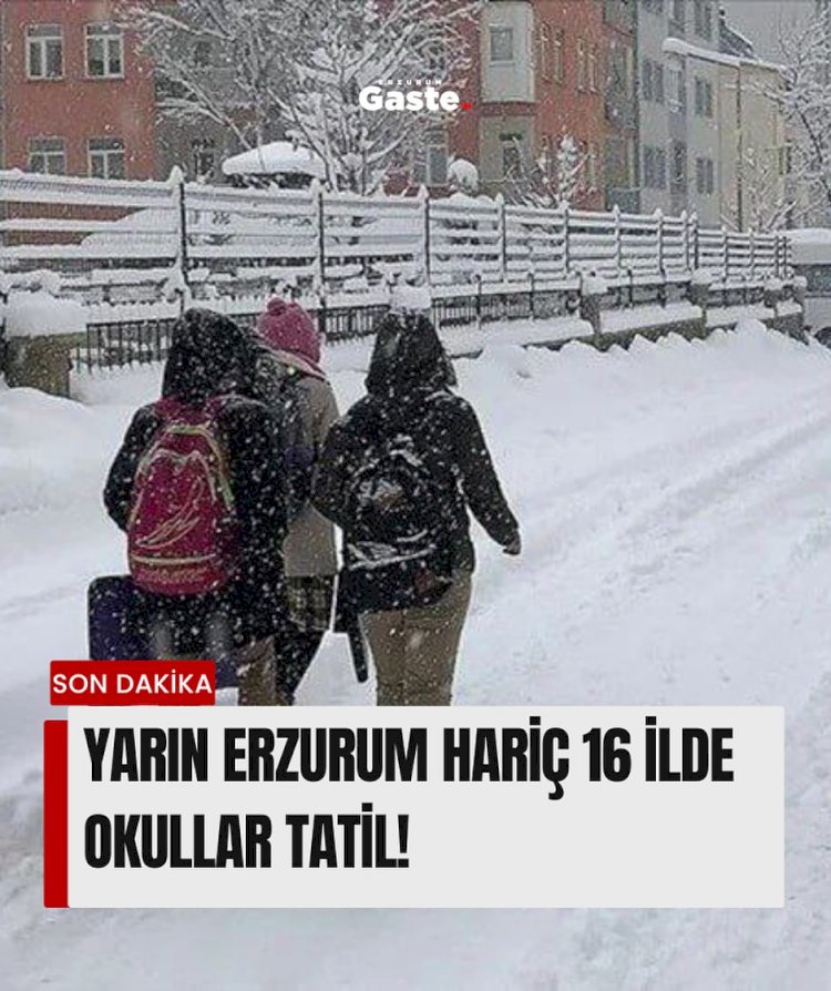 Yoğun Kar Yağışı 16 İlde Eğitime Ara Verdi