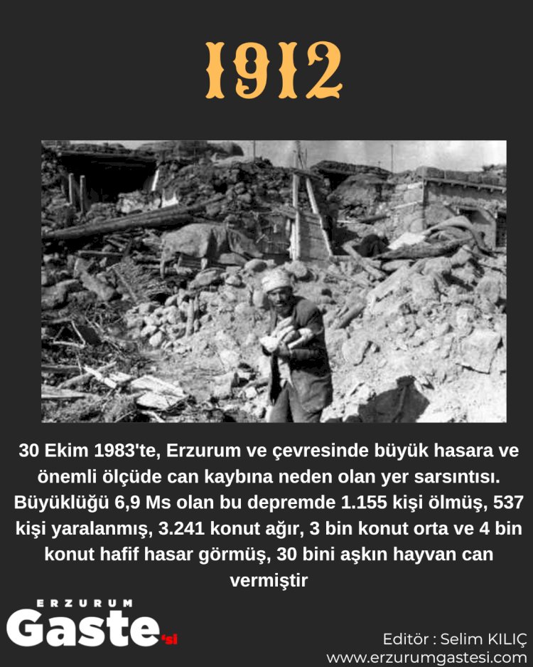 Erzurum ve Çevresinde Gerçekleşen Depremler !